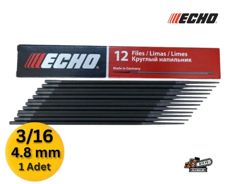 Echo 3/16 4.8 mm Motorlu Testere Zincir Bileme Eğe 1 Adet Kılıç Motor 1