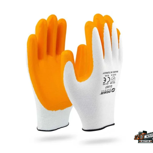 Genel İş Eldiveni İnşaat Sanayi Bahçe Paketleme Makine Ambalaj Eldiveni 10 XL Demir Safety Kılıç Motor 1