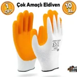 Genel İş Eldiveni İnşaat Sanayi Bahçe Paketleme Makine Ambalaj Eldiveni 10 XL - 1 ÇİFT Demir Safety Kılıç Motor