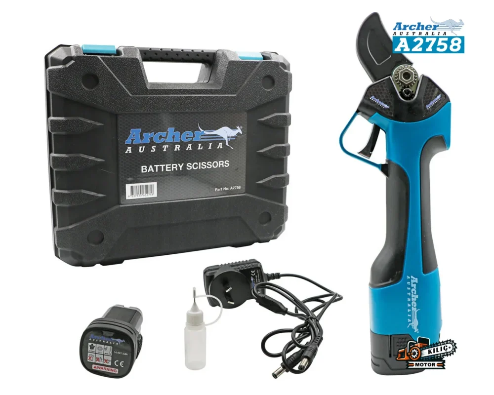 Archer A2758 Akülü Bataryalı Şarjlı Budama Makası 14.4V 2.5AH 32mm Kılıç Motor 1
