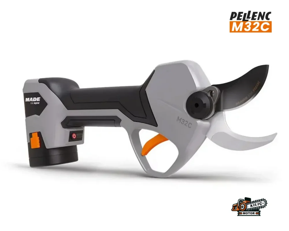 Pellenc M32C Akülü Bataryalı Şarjlı Budama Makası 14.4V 2.6AH 32mm Kılıç Motor 4